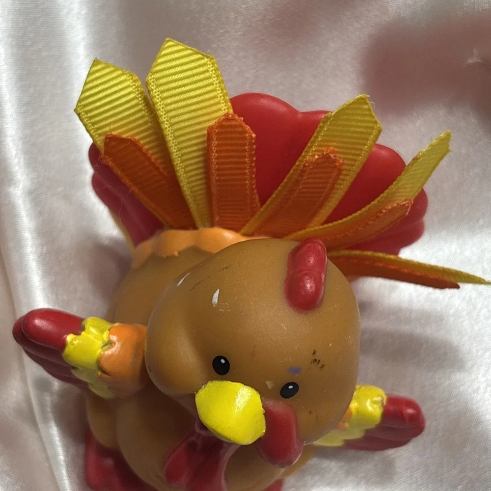 Fisher Price Little People Thanksgiving Farm Turkey Bird Touch & Feel Rare 2006